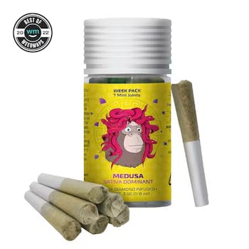 Medusa - 7 Diamond Infused Mini Joints (Sativa)