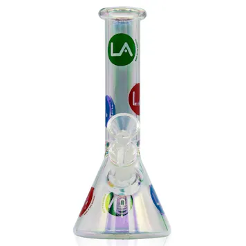 Photo of LA Pipes 9” Champagne Disco Beaker Bong
