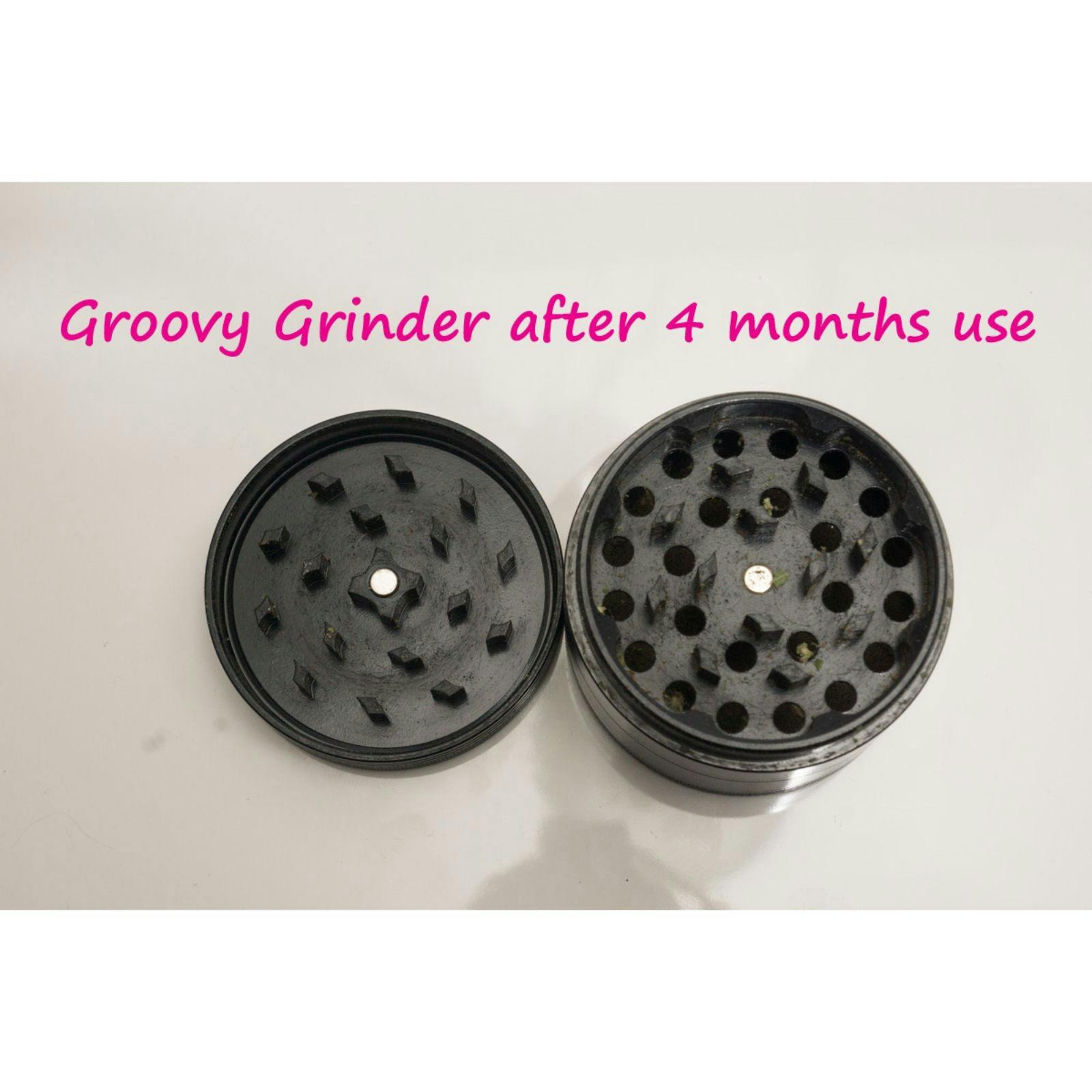The Groovy Cat Non Stick Ceramic Coated Grinder Black Leafly