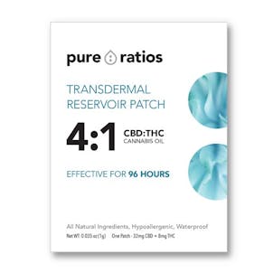 Photo of 4:1 CBD:THC Transdermal Reservoir Patch