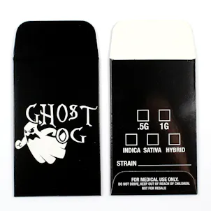 Photo of 25 GHOST OG Strain Concentrate Envelopes by Shatter Labels #268