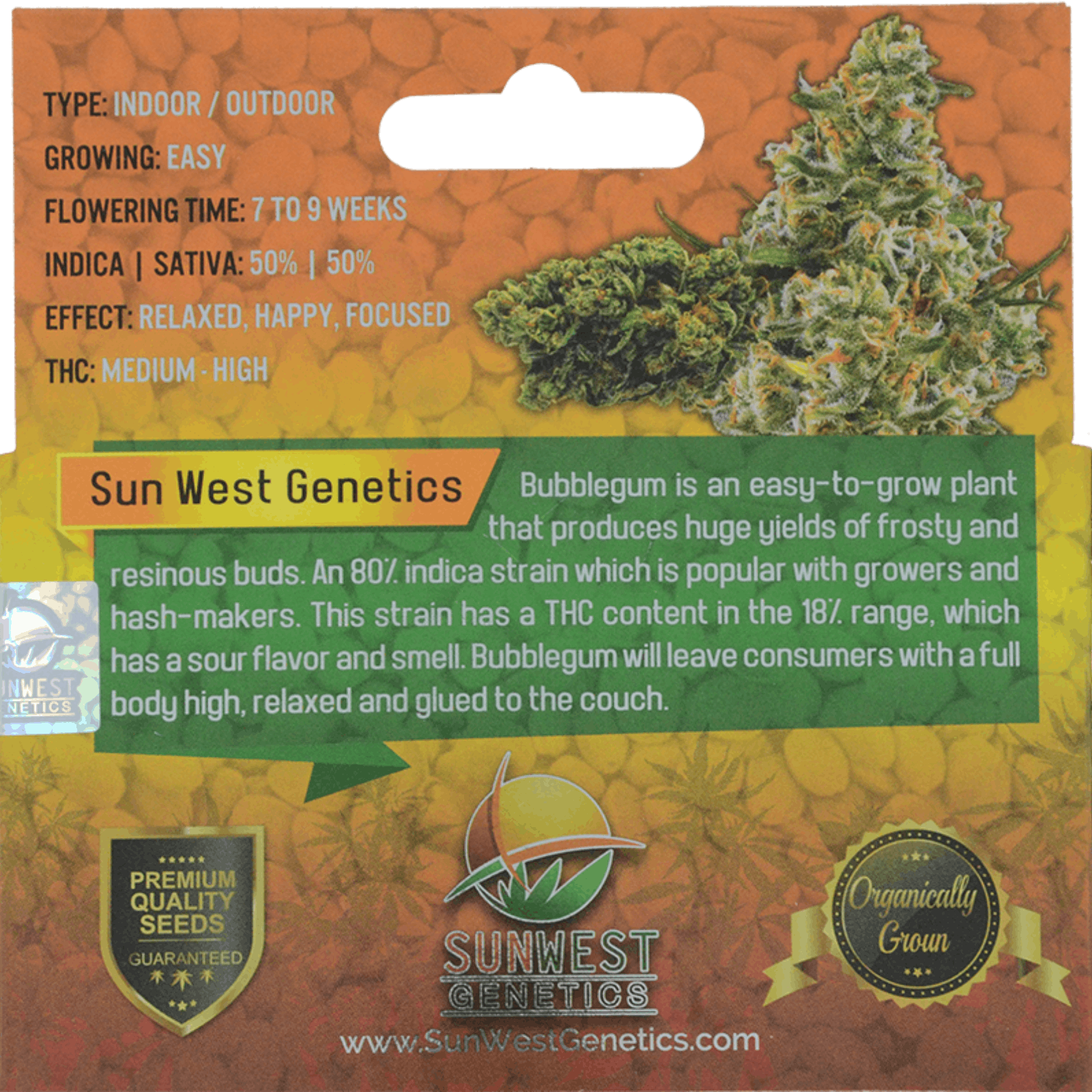 Sunwest Genetics Bubblegum Autoflower Cannabis Seeds By Sunwest Genetics Leafly 0777