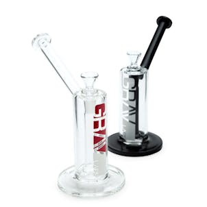 Photo of 9" Grav Upright Bubbler + Showerhead Downstem- Black