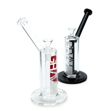 Photo of 9" Grav Upright Bubbler + Showerhead Downstem- Black