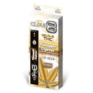 Photo of Cloud 8 *LIVE ROSIN* Delta 8 - Pineapple Express - 1ML Disposable