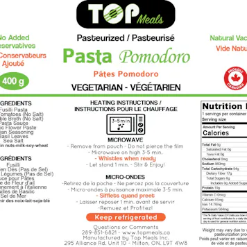Photo of Pasta Pomodoro Infused with with 10 Mg of CBD-(Net weight 400 gr /14.10oz )-Vegetarian