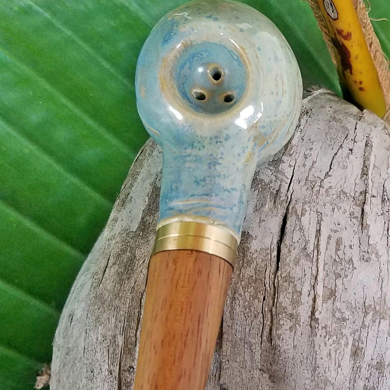 Hawaii PipeFarm Hybrid Pipe w/ Ceramic and Koa Wood (5 in, 13 cm) 3D