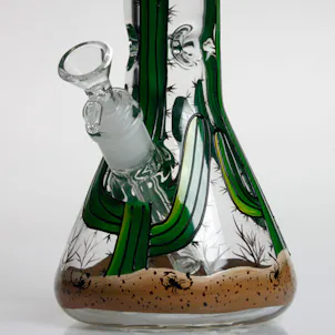 Photo of 13.5" Blazedayz™ Cactus Fields High Quality Glass Borosilicate Water Pipe Bong