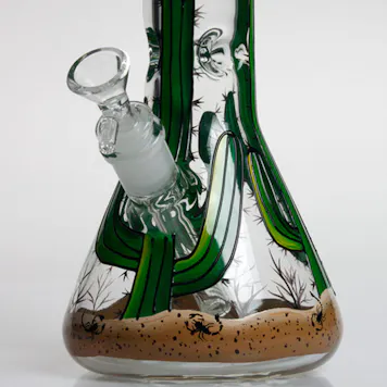 Photo of 13.5" Blazedayz™ Cactus Fields High Quality Glass Borosilicate Water Pipe Bong