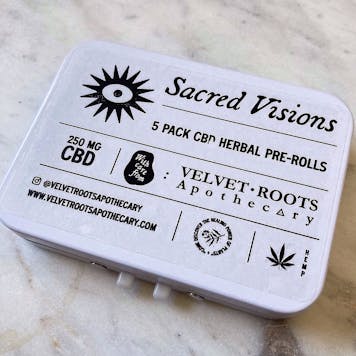 Photo of 5 Pack CBD and Herbal Pre Rolls - Sacred Visions
