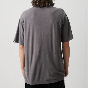 Photo of Afends Mens Classic - THC Essential - Hemp Retro T-Shirt - Steel