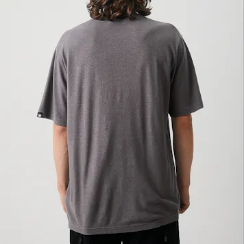 Photo of Afends Mens Classic - THC Essential - Hemp Retro T-Shirt - Steel