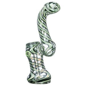 Photo of Slyme Accented Spiral and Marble Bubbler
