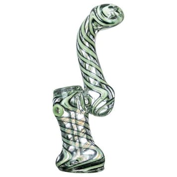 Photo of Slyme Accented Spiral and Marble Bubbler