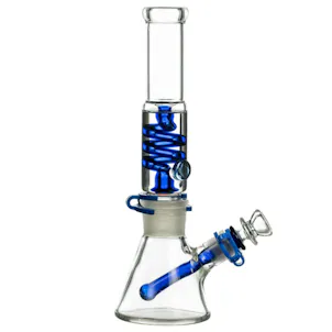 Photo of DankStop | Glycerin Coil Beaker Bong w/ Gold Accents
