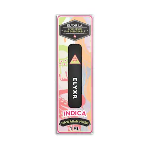 Photo of Live Resin Delta 8 Disposable 1 Gram (1000mg) | Indica ~ Hawaiian Haze