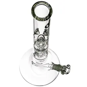 Photo of LA Pipes 20” 5mm Thick Double Showerhead Perc Beaker Bong