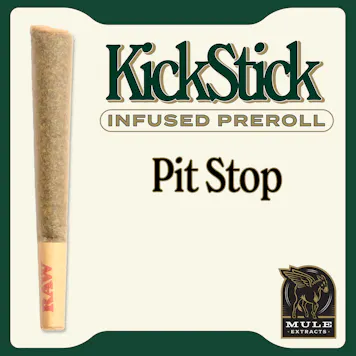 Photo of 1.0g Kick Stick Infused Pre-Roll Pit Stop Hybrid