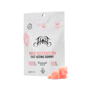 Photo of Sour Watermelon | Hybrid - Fast-Acting Gummies - 100mg THC