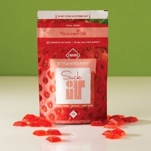 Product image for Strawberry Suck It Hard Candies 100mg 20-pack