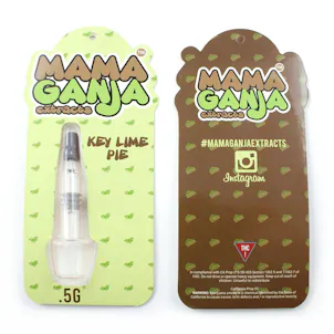 Photo of 10 Mama Ganja KEY LIME PIE Flavor Strain Empty Distillate Syringe Blister Package Childproof Complia