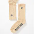 Product image for Afends Unisex Happy Hemp - THC Essentials - Crew Socks - Bone