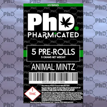Photo of PhD 5 -1g Pre -Roll - Animal Mintz