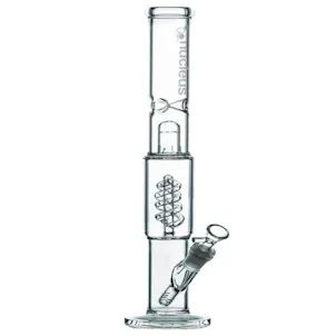 Photo of 16" Coil Perc Straight Tube Bong with Splashguard