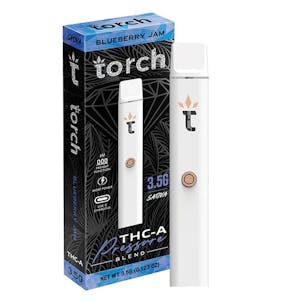 Photo of Pressure THCA Blueberry Jam Sativa Torch Disposable Vape Pen 3.5g
