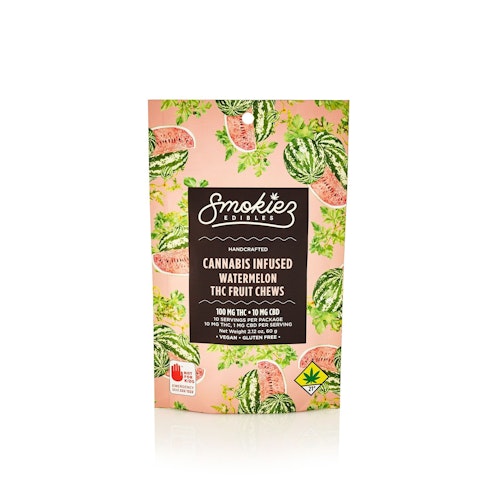 Watermelon Hybrid 100mg THC Fruit Chews - Washington
