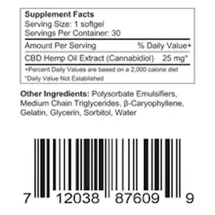 Photo of 8Labs CBD Full Spectrum Organic CBD Softgels 750MG