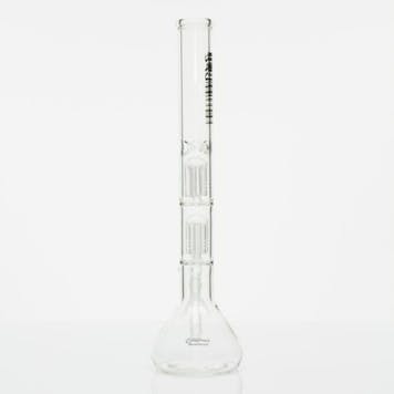 Photo of 14" Double Perc Water Pipe- Clear