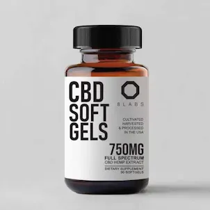 Photo of 8Labs CBD Full Spectrum Organic CBD Softgels 750MG
