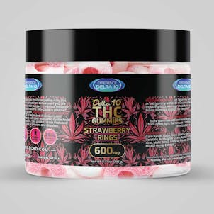 Photo of Delta 10 Gummy Rings 600mg Strawberry