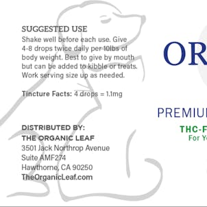 Photo of The Organic Leaf - Broad Spectrum CBD Pet Oil 250mg