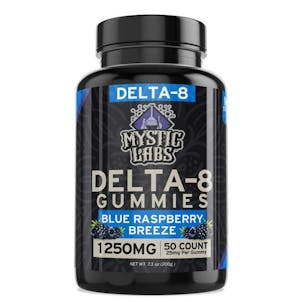 Photo of Blue Raspberry Breeze 50ct Delta-8 Gummies