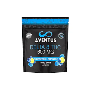 Photo of AVENTUS8 DELTA 8 THC INFUSED GUMMIES BLUEBERRY