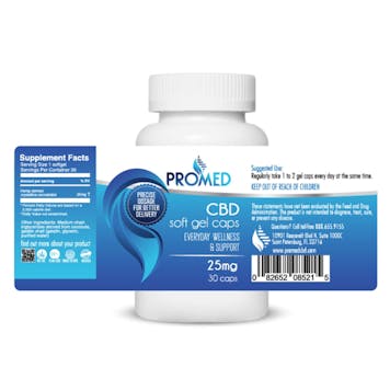 Photo of ISOLATE CBD GEL CAPS 25MG