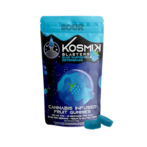 Photo of 100mg Sour Blue Raspberry Retrograde Blaster | GUMMIES