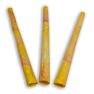 Photo of 3 Tropical Handmade Organic Rose Petal Rolling Cones | 109mm