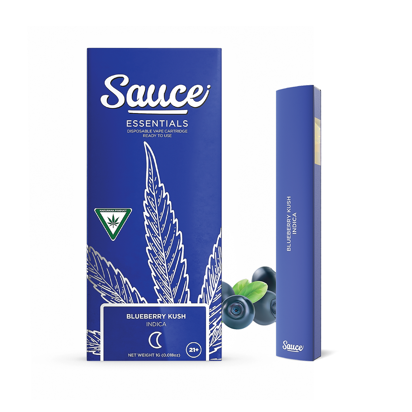 Sauce Essentials: Blueberry Kush - Infused (Indica) Disposable | Leafly