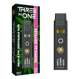Photo of R.A Royal Delta-8 Three-in-One Disposable: Tropical Zkittles (3000MG)