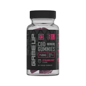 Product image for 750mg Strawberry Vegan CBD Gummies