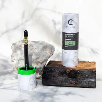 Photo of City Trees 500mg Peach Ringz Disposable Vape Pen