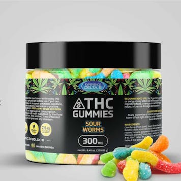 Photo of Delta 8 THC Sour Worms (300mg-600mg)