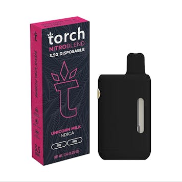 Photo of TORCH NITRO BLEND THC-A BOOSTED DISPOSABLE 3.5G UNICORN MILK - INDICA