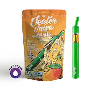 Photo of Banana Mango Jeeter Juice Live Resin Disposable Straw