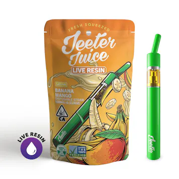 Photo of Banana Mango Jeeter Juice Live Resin Disposable Straw