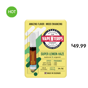 Photo of 500MG SUPER LEMON HAZE CBD VAPE CARTRIDGE