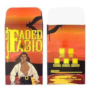 Photo of 25 Premium FADED FABIO Gold Foil Extract Shatter Labels Envelopes #162